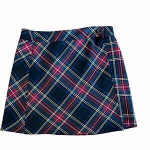 Almost Famous Plaid High Rise Mini Skirt Size 6 NWT